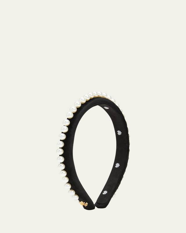 Gigi Pearly Velvet Headband